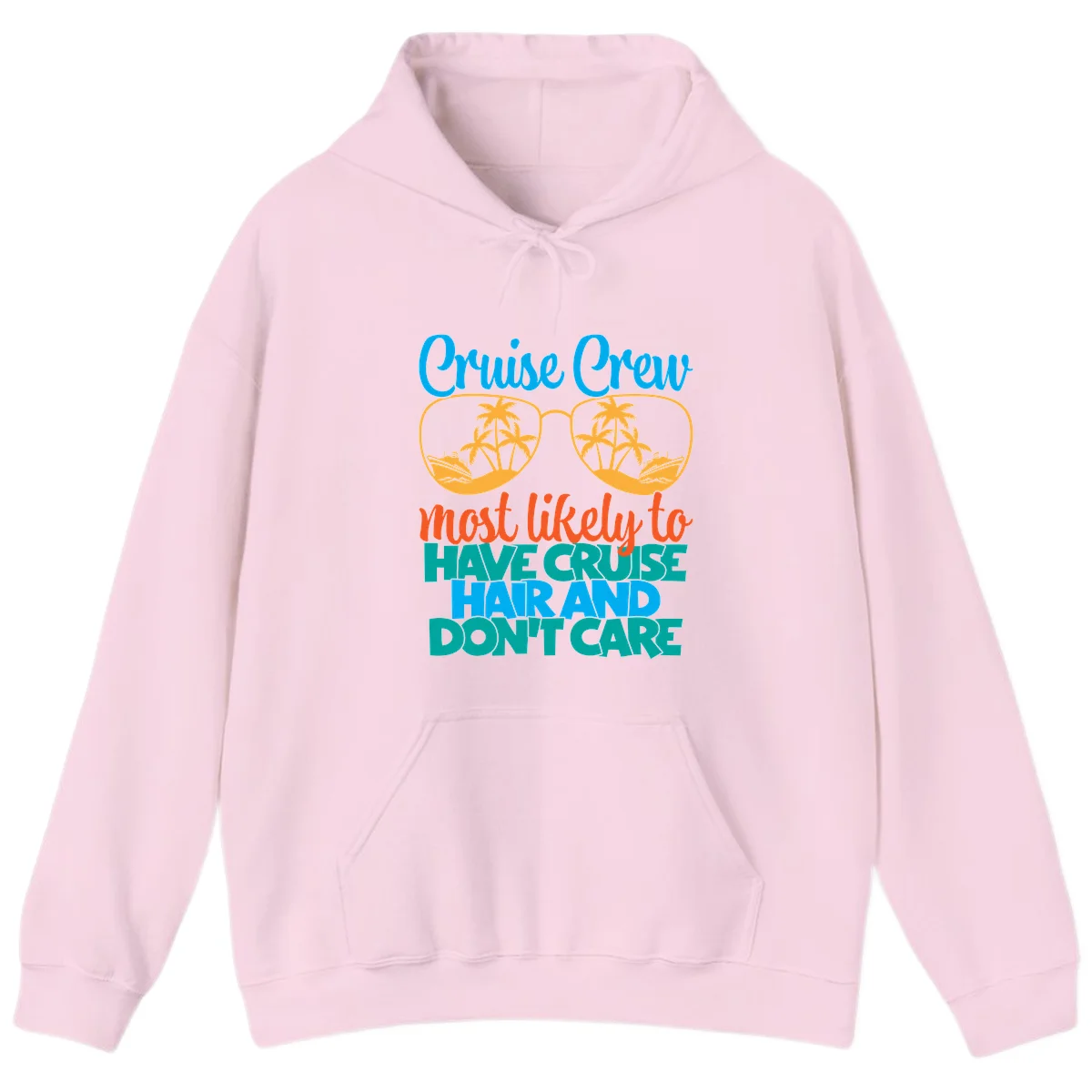 Cruise Crew Most Likely To Have Cruise Hand Hoodie in Light Pink