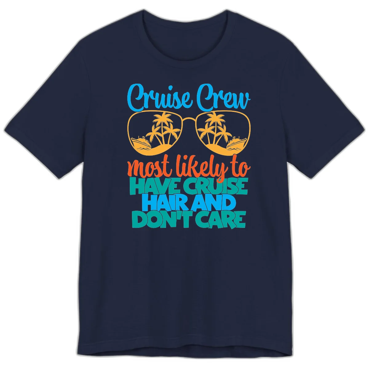 Cruise Crew Most Likely To Have Cruise Hand Premium T-Shirt in Navy