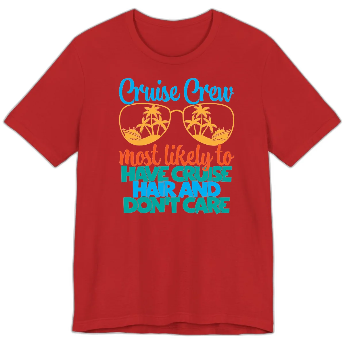 Cruise Crew Most Likely To Have Cruise Hand Premium T-Shirt in Red