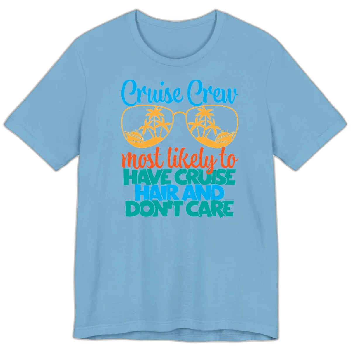 Cruise Crew Most Likely To Have Cruise Hand Premium T-Shirt in Ocean Blue
