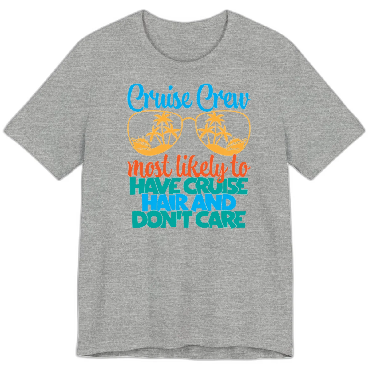 Cruise Crew Most Likely To Have Cruise Hand Premium T-Shirt in Athletic Heather