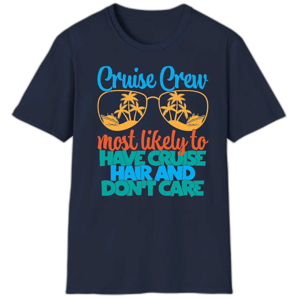 Cruise Crew Most Likely To Have Cruise Hand T-Shirt in Navy