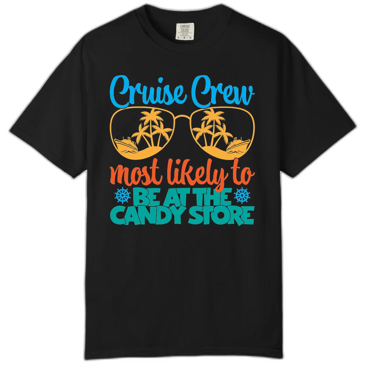 Cruise Crew Most Likely To Breathe Candy Store Comfort Color in Black