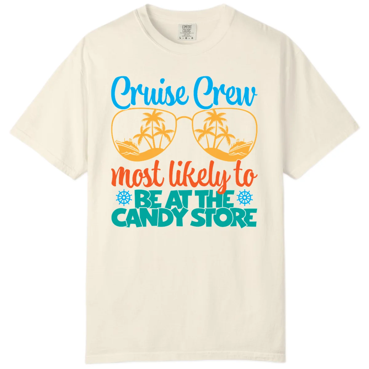 Cruise Crew Most Likely To Breathe Candy Store Comfort Color in Ivory