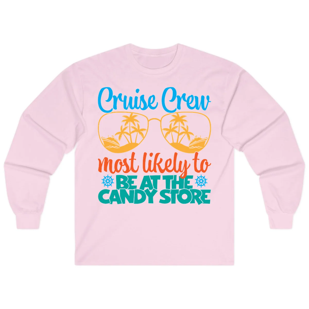 Cruise Crew Most Likely To Breathe Candy Store Long Sleeve in Light Pink