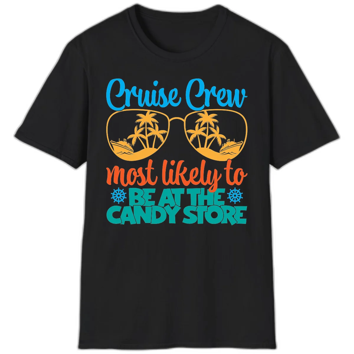 Cruise Crew Most Likely To Breathe Candy Store T-Shirt in Black