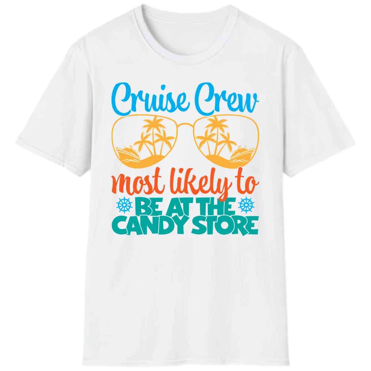Cruise Crew Most Likely To Breathe Candy Store T-Shirt in White