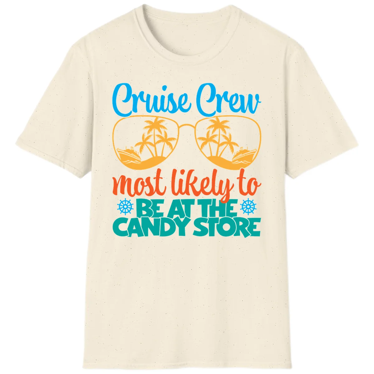 Cruise Crew Most Likely To Breathe Candy Store T-Shirt in Natural