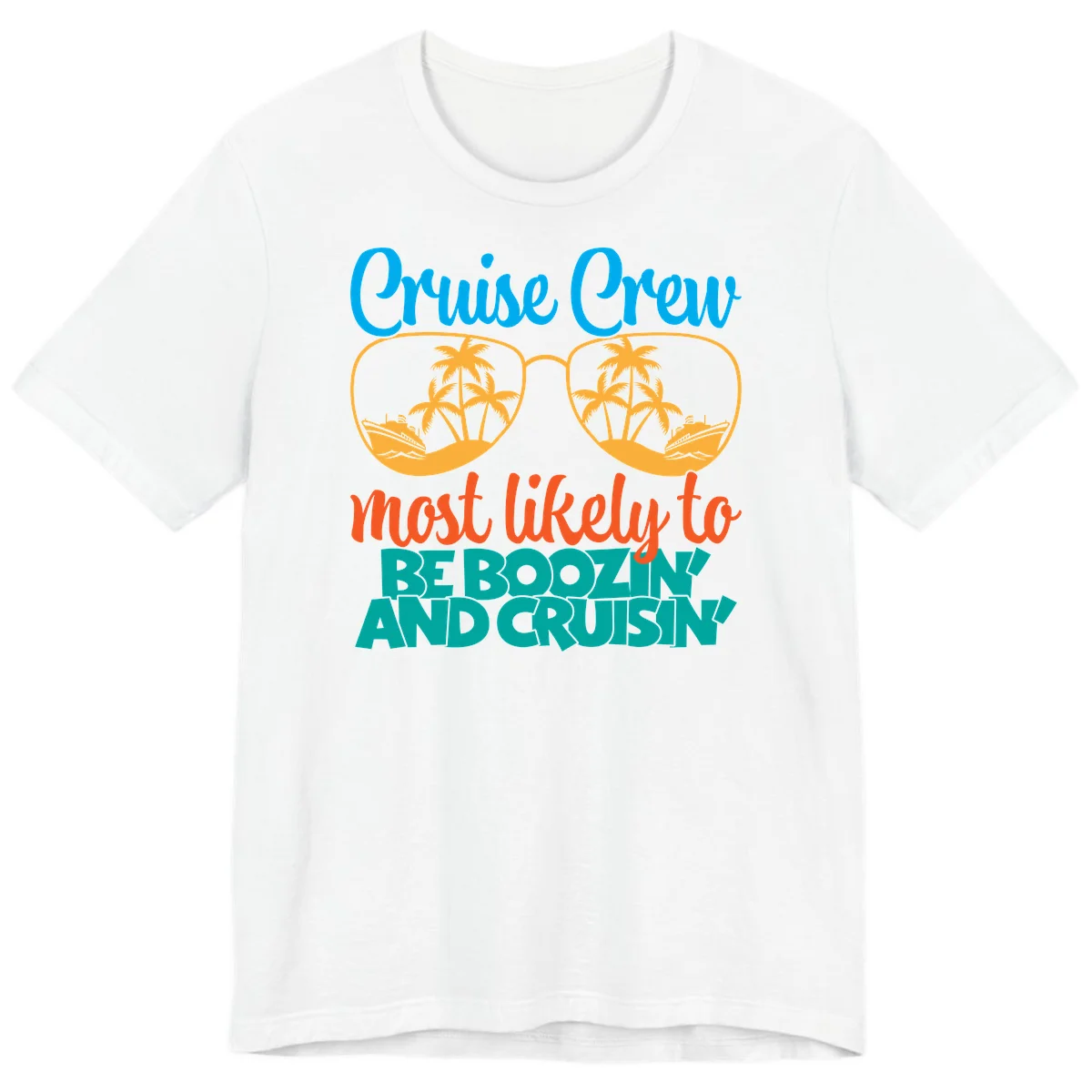 Cruise Crew Most Likely to be Boozing Premium T-Shirt in White