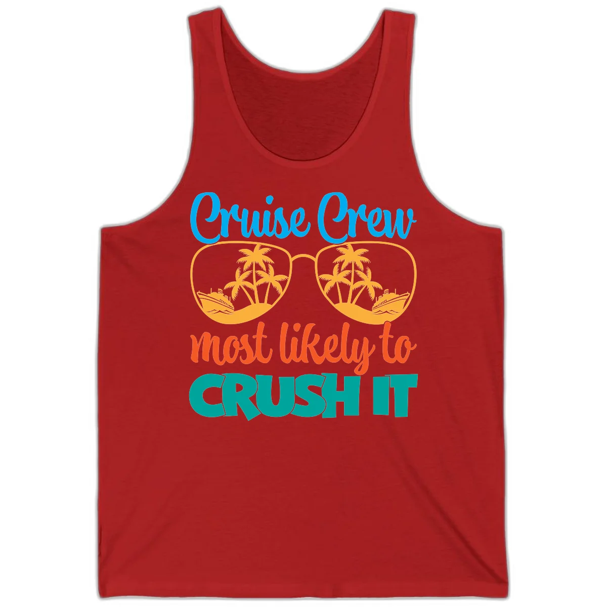 Cruise Crew Most Likely To Crush It Tank in Red