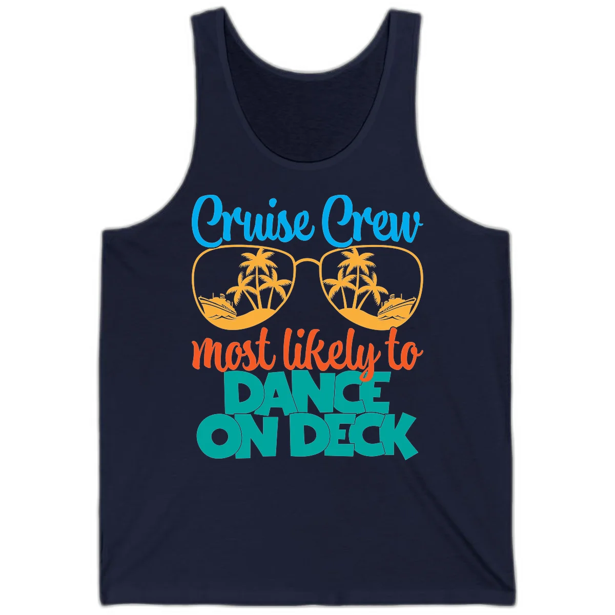 Cruise Crew Most Likely To Dance On Deck Tank in Navy