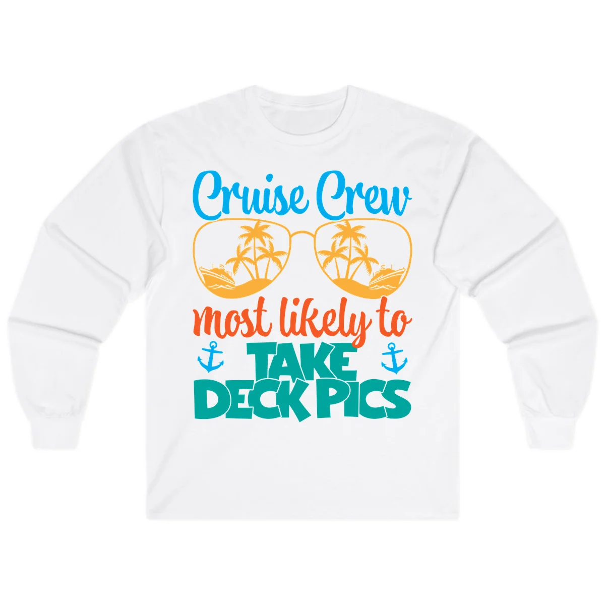Cruise Crew What Likely To Take Deckpics Long Sleeve in White