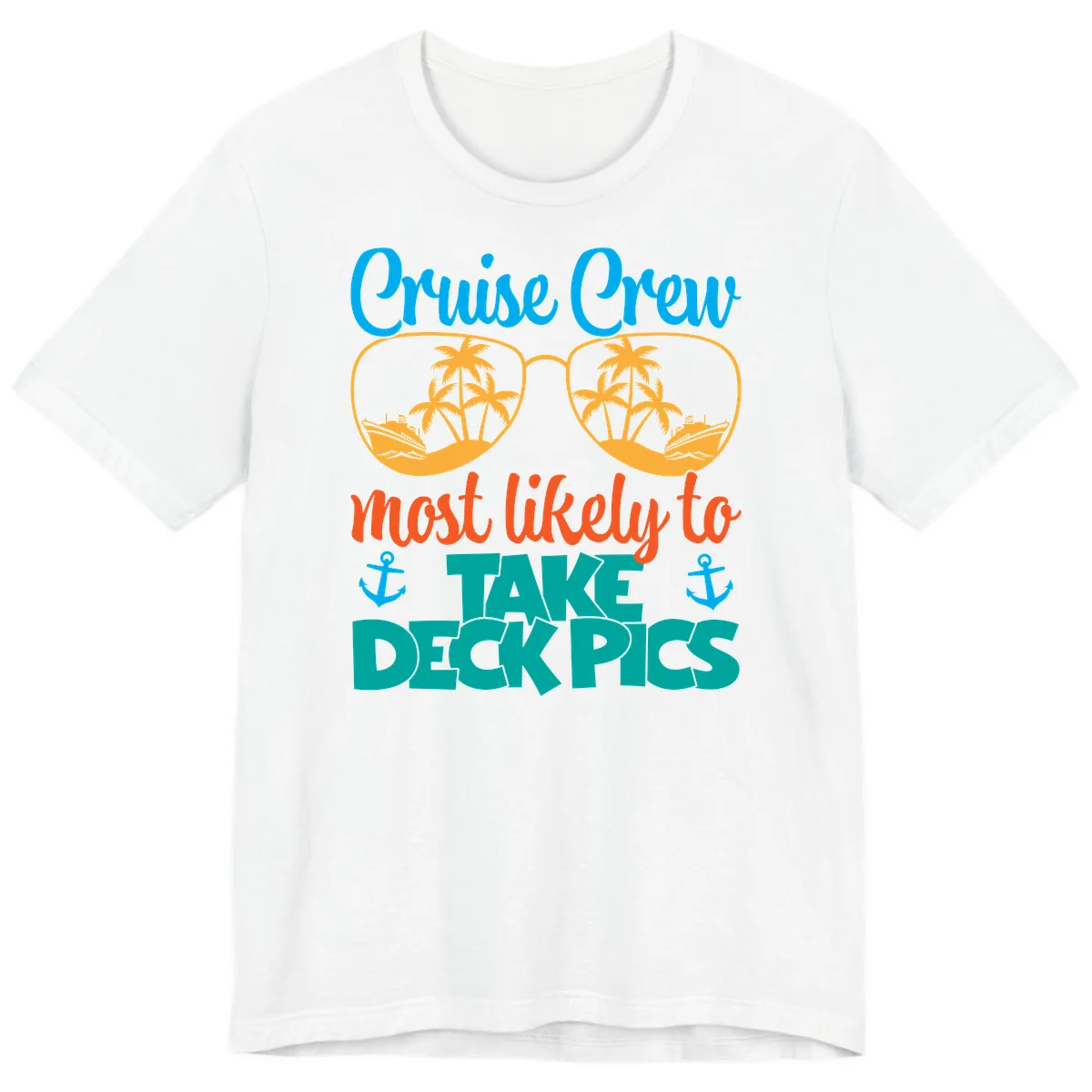 Cruise Crew What Likely To Take Deckpics Premium T-Shirt in White