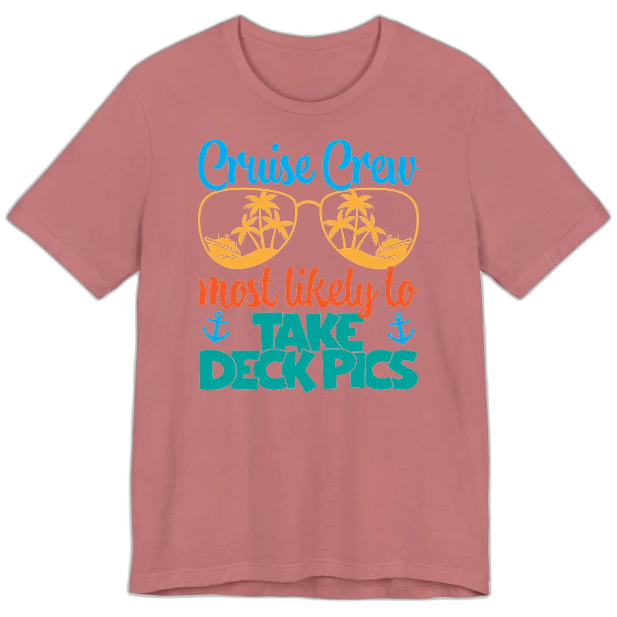Cruise Crew What Likely To Take Deckpics Premium T-Shirt in Mauve