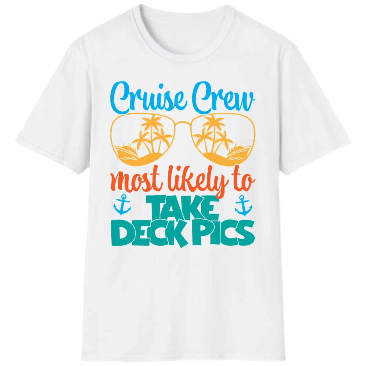 Cruise Crew What Likely To Take Deckpics T-Shirt in White