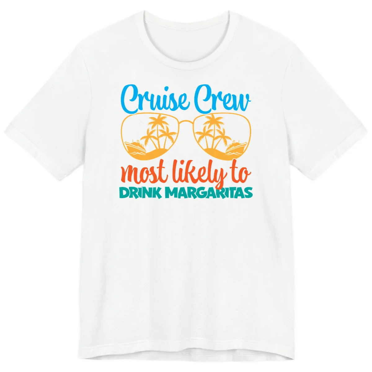 Cruise Crew Most Likely To Drink Margaritas Premium T-Shirt in White