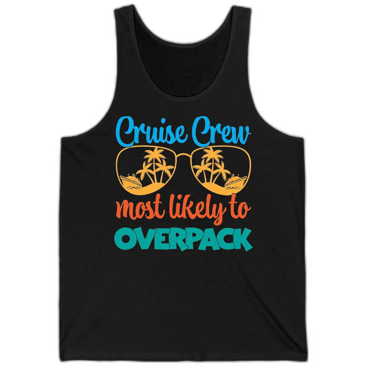 Cruise Crew Most Likely To Overpack Tank in Black