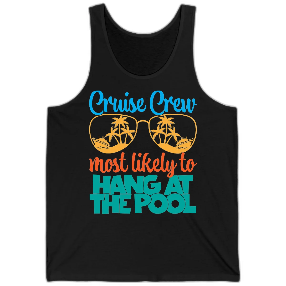 Cruise Crew What Likely To Hang At The Pool Tank in Black