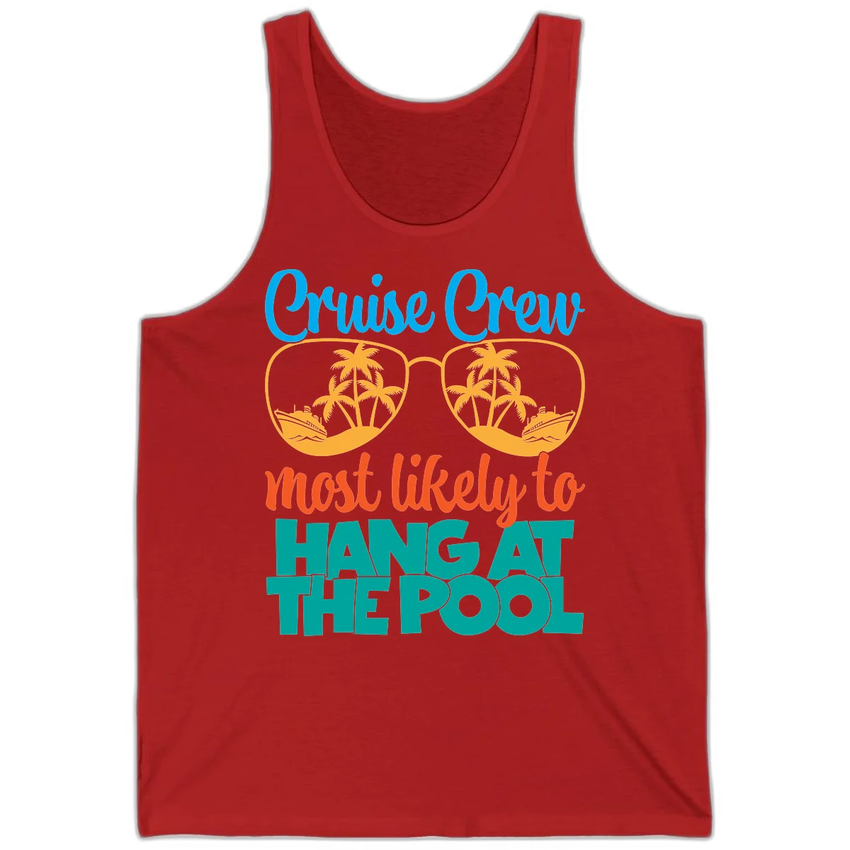 Cruise Crew What Likely To Hang At The Pool Tank in Red