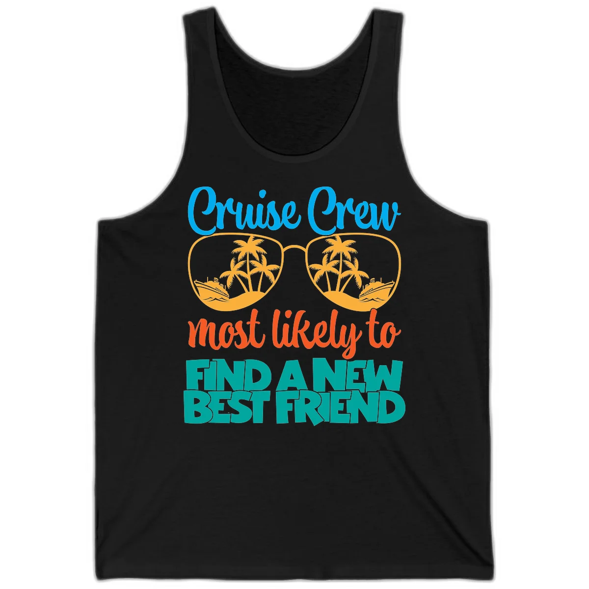Cruise Crew Most Likely to Find a New Best Friend Tank in Black