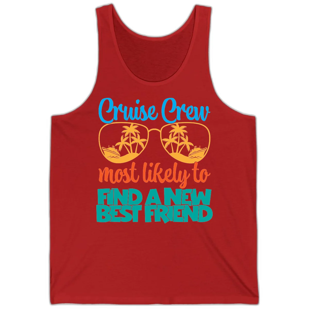 Cruise Crew Most Likely to Find a New Best Friend Tank in Red