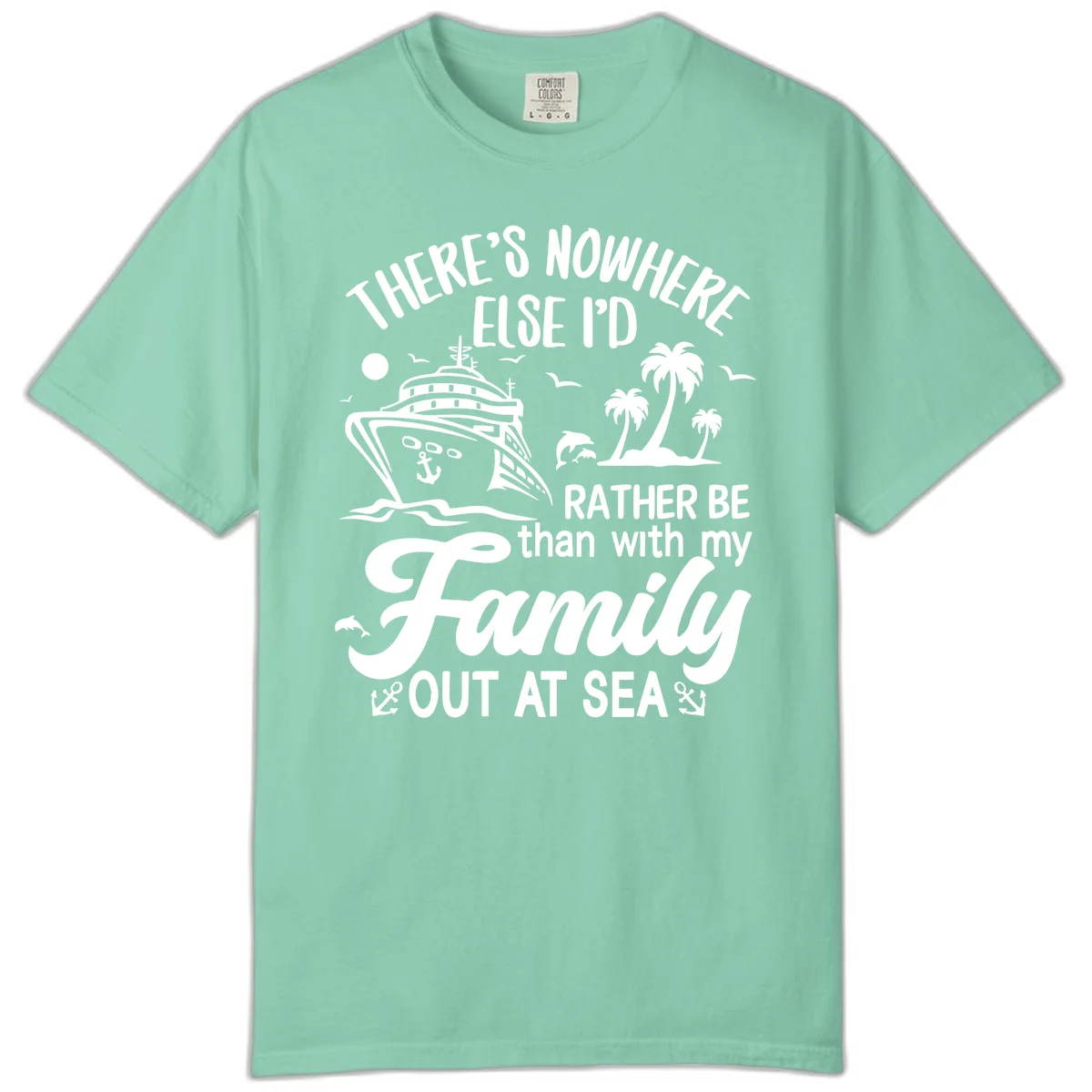 Rather Be Out At Sea Comfort Color in Island Reef