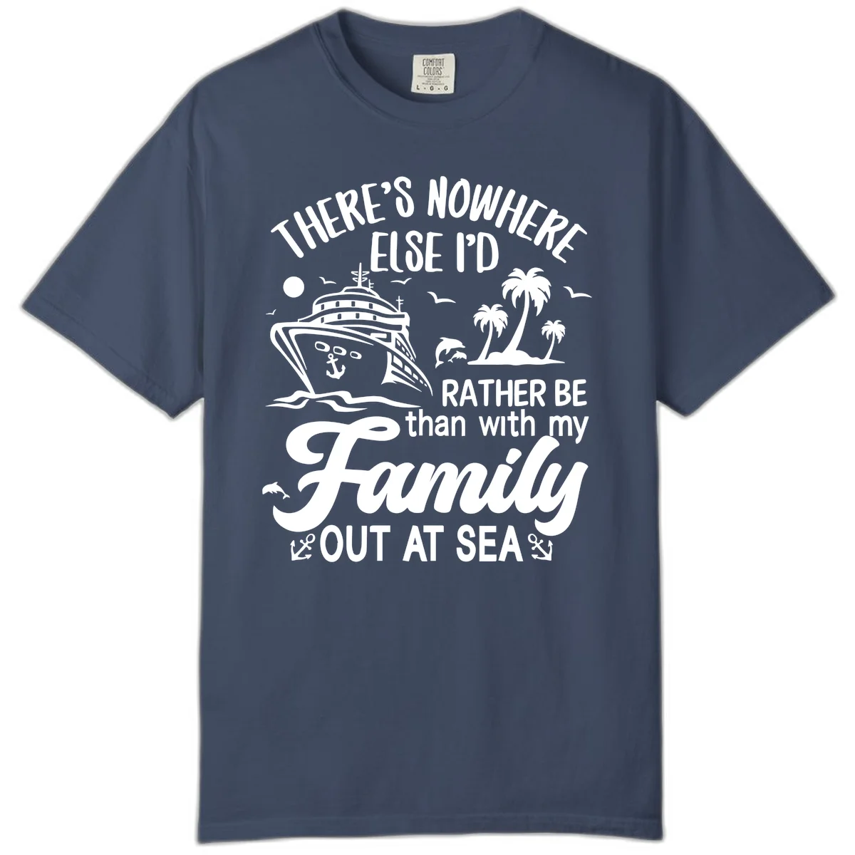 Rather Be Out At Sea Comfort Color in Midnight