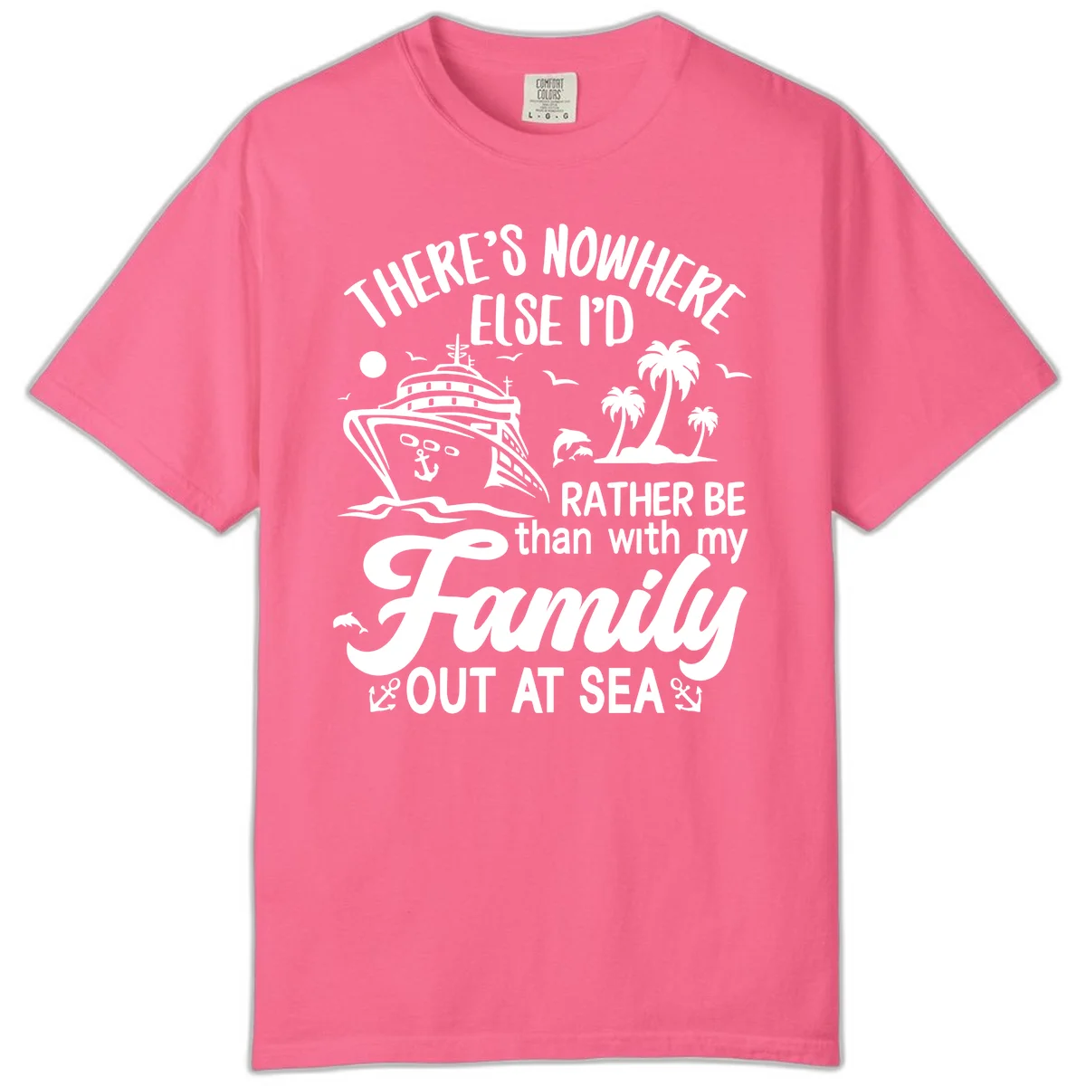 Rather Be Out At Sea Comfort Color in Crunchberry