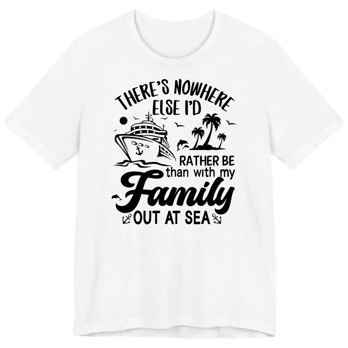 Rather Be Out At Sea Premium T-Shirt in White