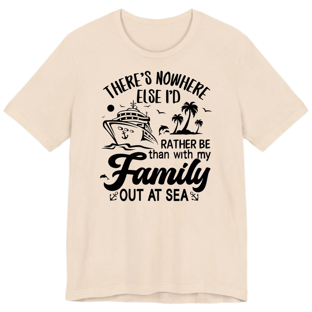 Rather Be Out At Sea Premium T-Shirt in Soft Cream