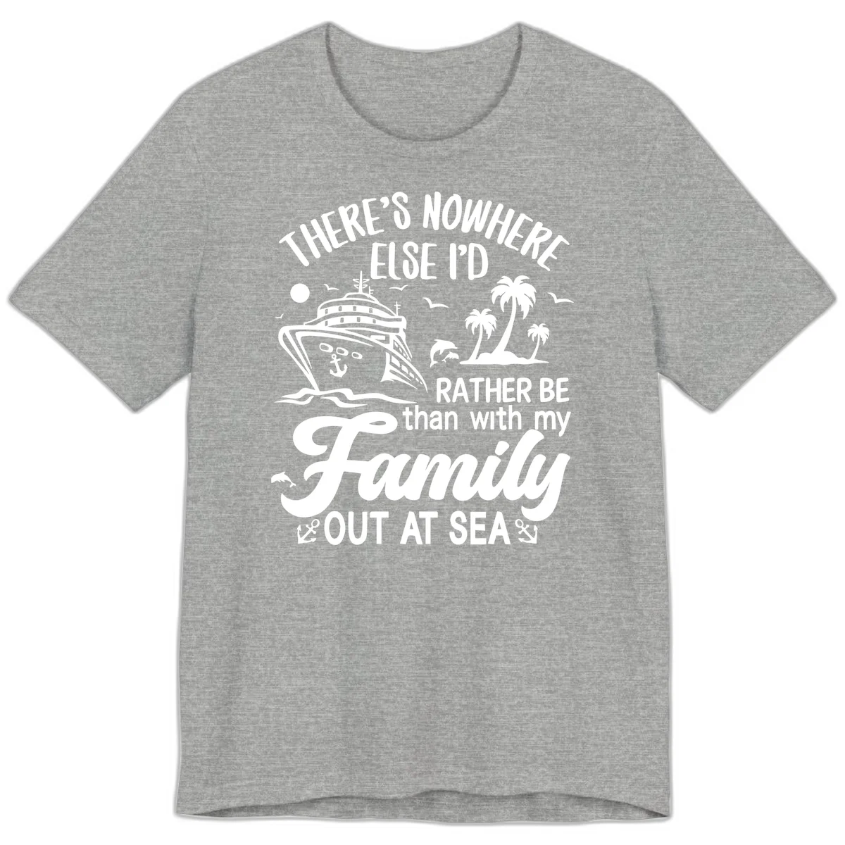 Rather Be Out At Sea Premium T-Shirt in Athletic Heather