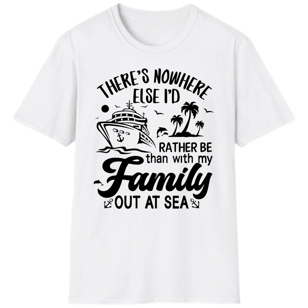 Rather Be Out At Sea T-Shirt in White