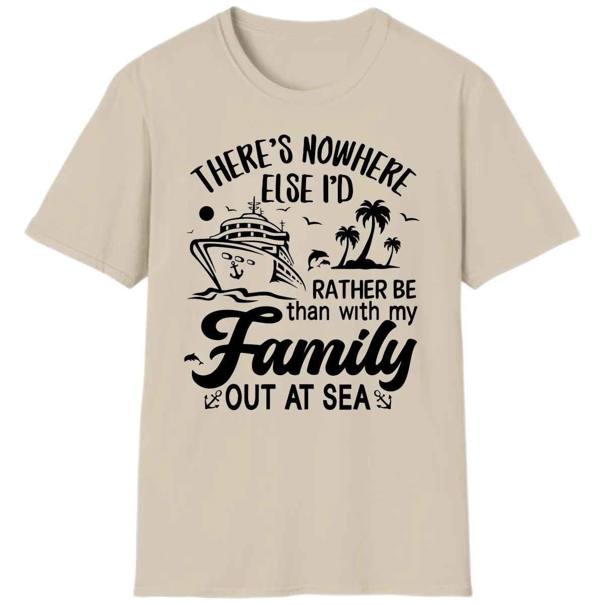 Rather Be Out At Sea T-Shirt in Sand