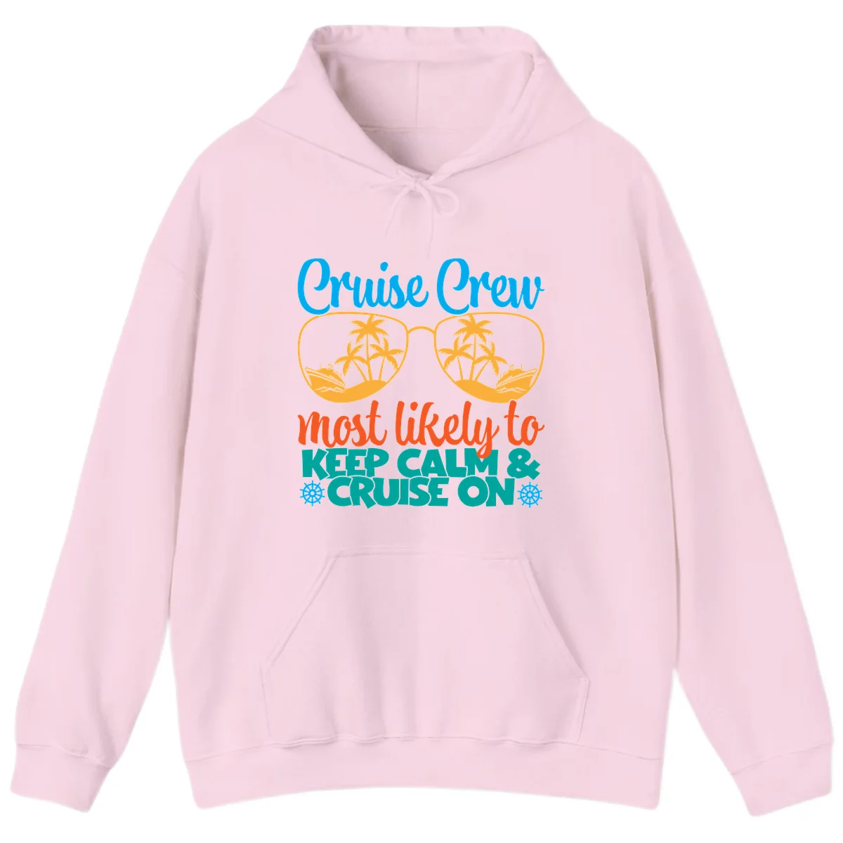 Cruise Crew Most Likely To Keep Calm Hoodie in Light Pink