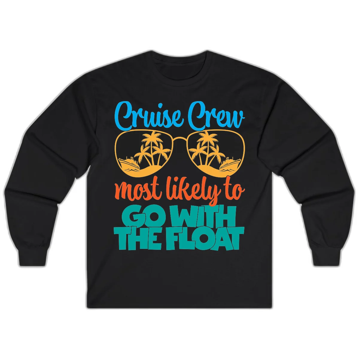 Cruise Crew Most Likely To Go With The Float Long Sleeve in Black