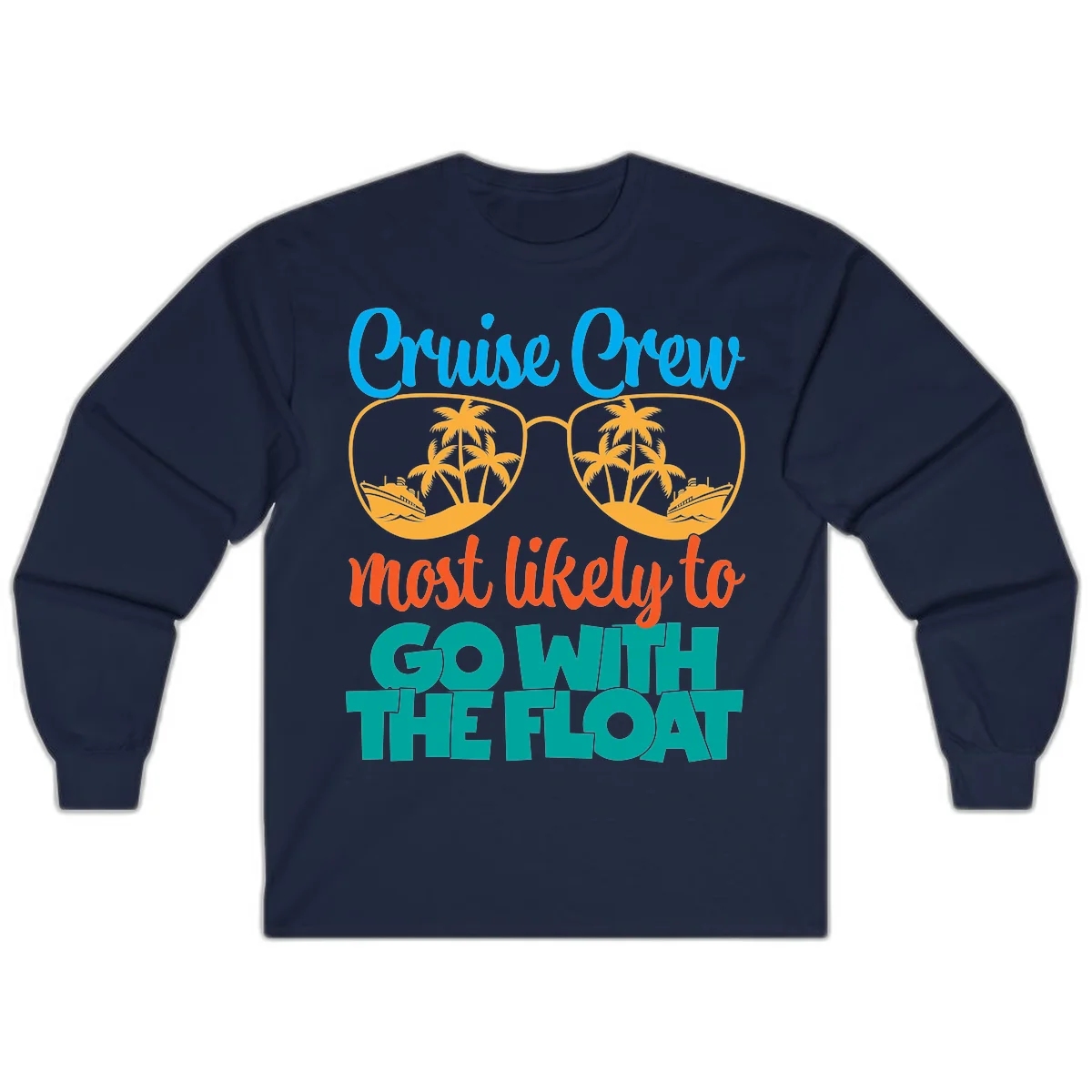 Cruise Crew Most Likely To Go With The Float Long Sleeve in Navy
