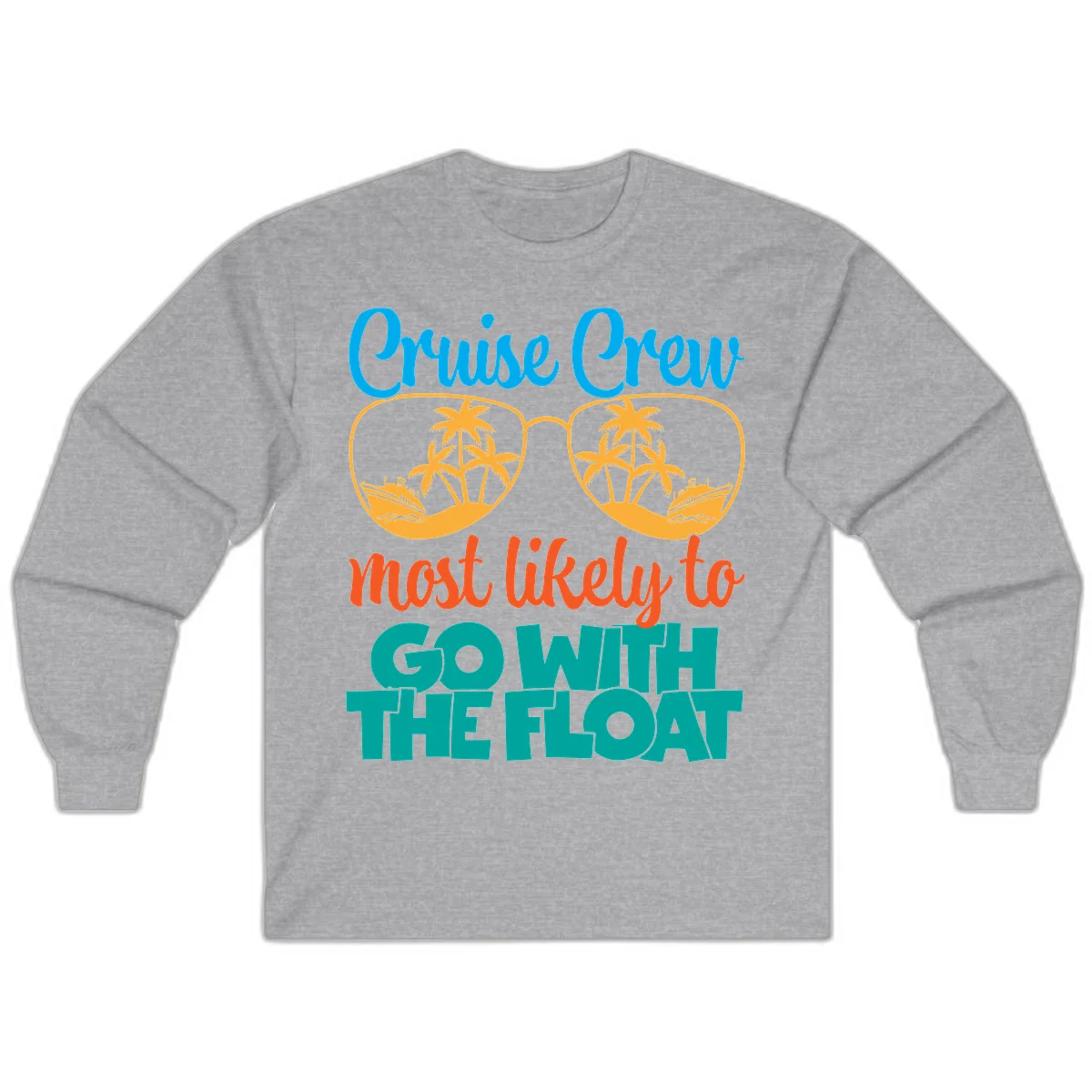 Cruise Crew Most Likely To Go With The Float Long Sleeve in Sport Grey
