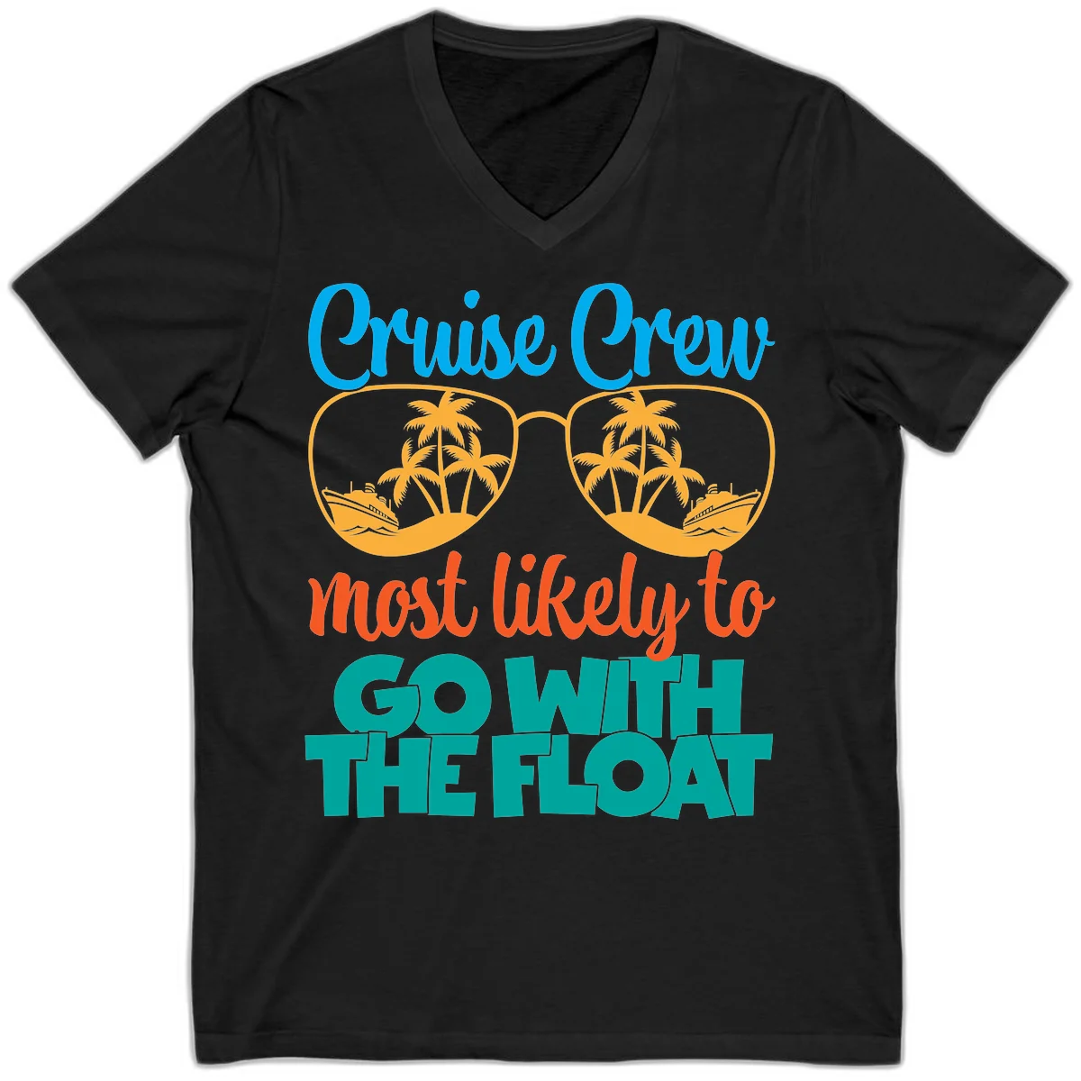 Cruise Crew Most Likely To Go With The Float V-Neck in Black