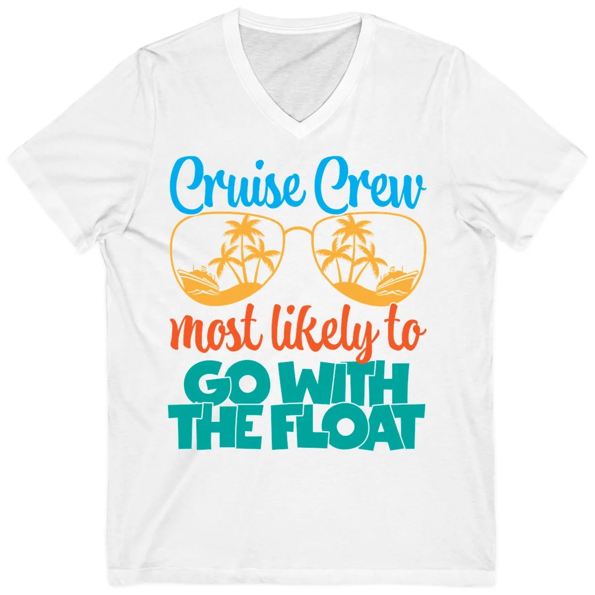 Cruise Crew Most Likely To Go With The Float V-Neck in White