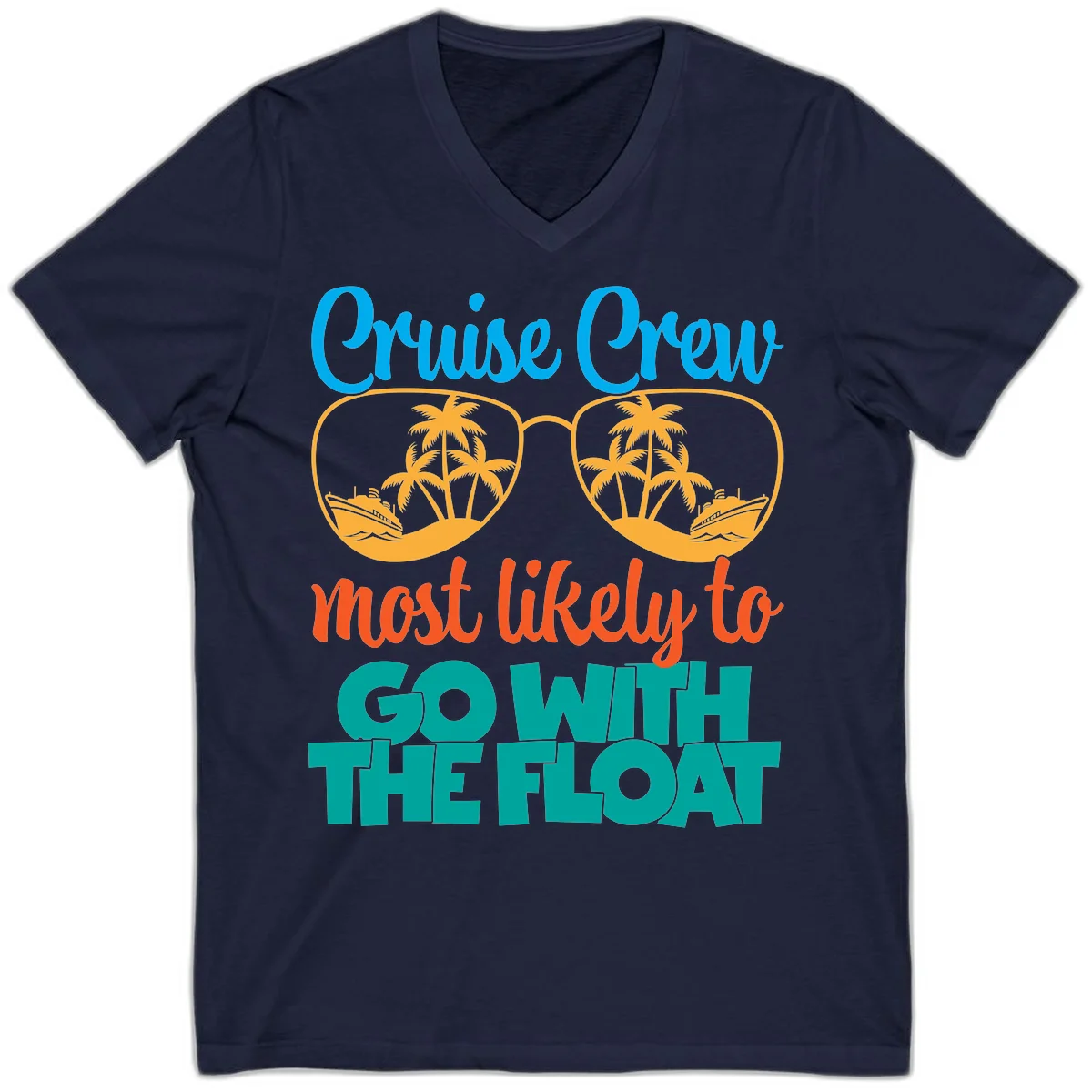 Cruise Crew Most Likely To Go With The Float V-Neck in Navy