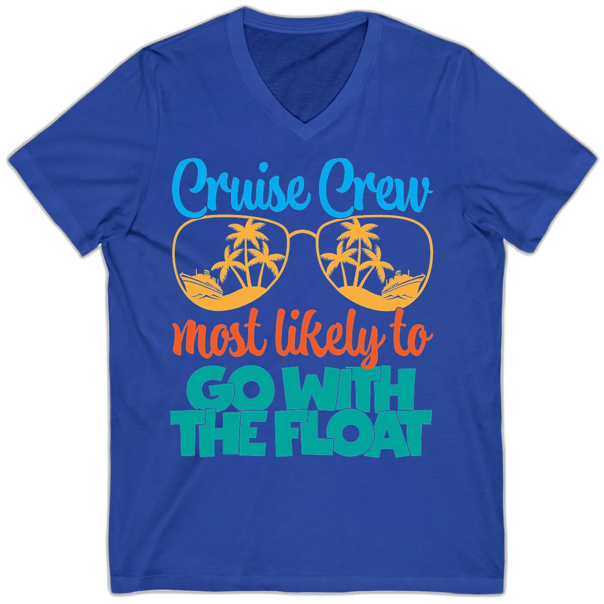 Cruise Crew Most Likely To Go With The Float V-Neck in True Royal