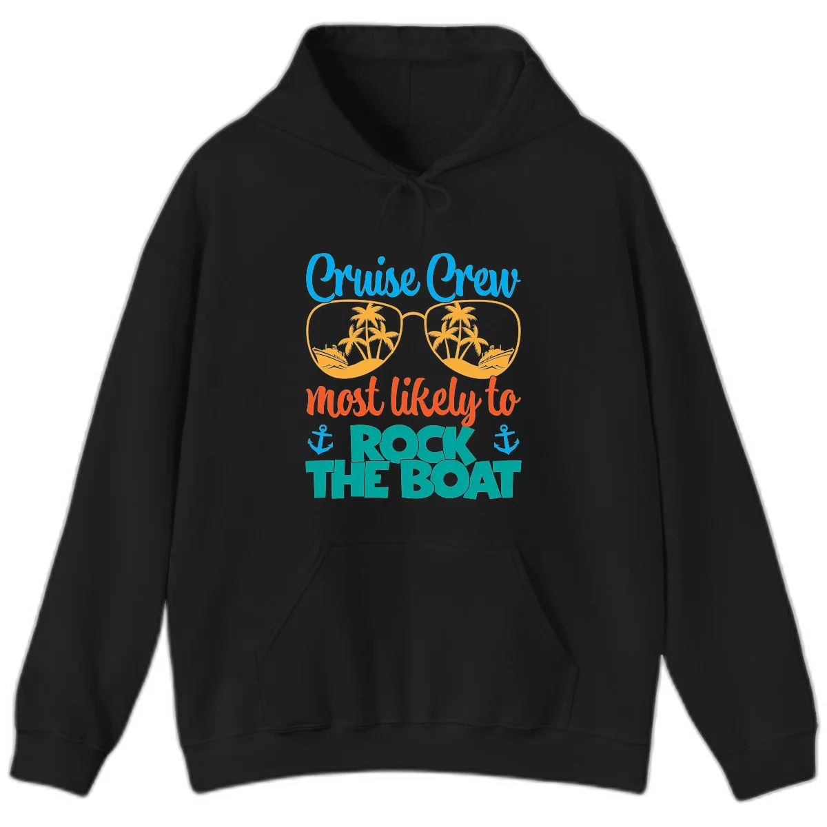 Cruise Crew Most Likely To Rock The Boat Hoodie in Black