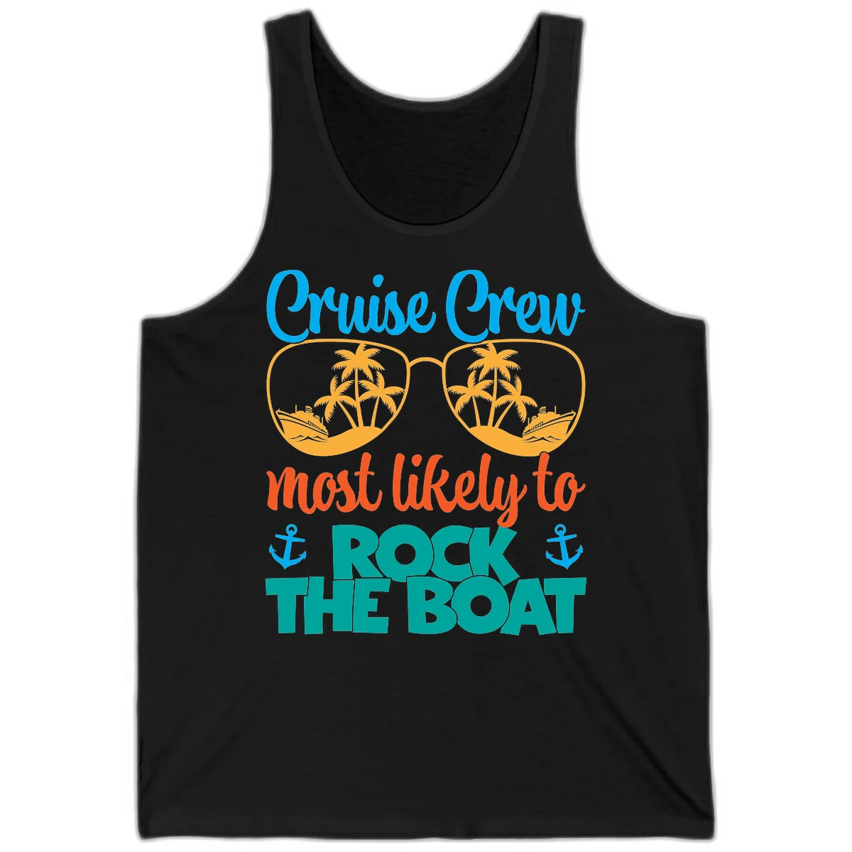 Cruise Crew Most Likely To Rock The Boat Tank in Black