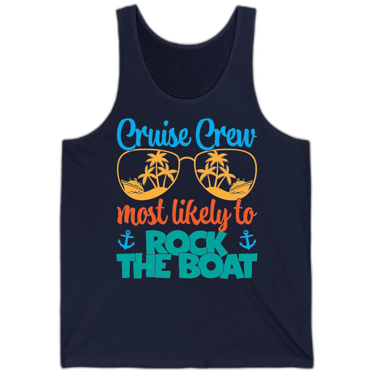 Cruise Crew Most Likely To Rock The Boat Tank in Navy