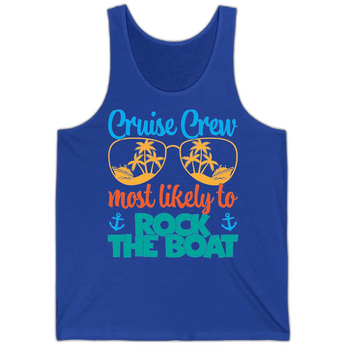 Cruise Crew Most Likely To Rock The Boat Tank in True Royal