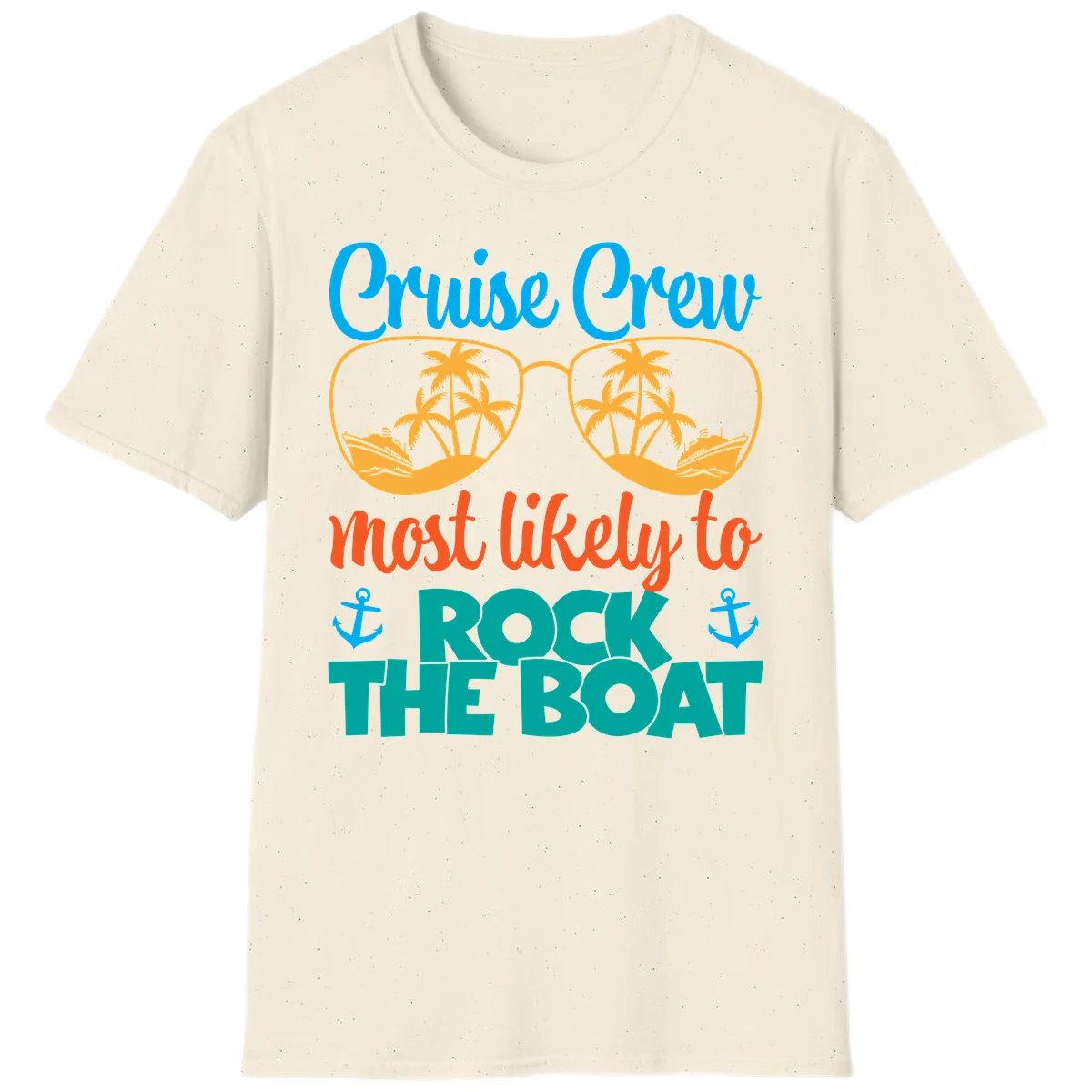 Cruise Crew Most Likely To Rock The Boat T-Shirt in Natural