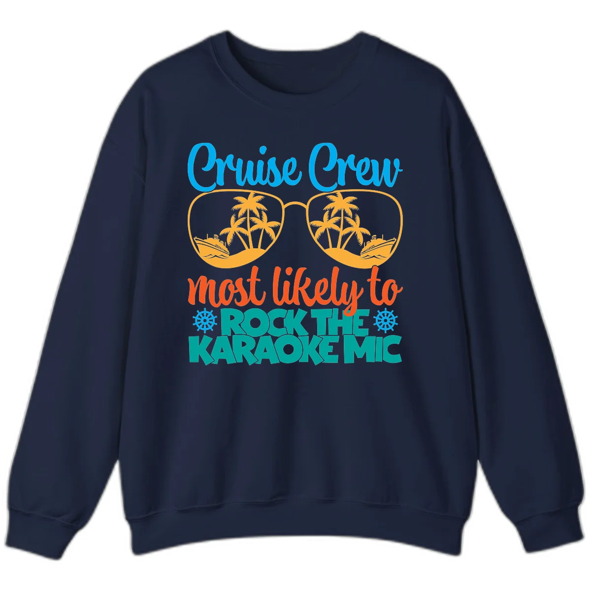 Cruise Crew Most Likely To Rock The Karaoke Mic Sweatshirt in Navy