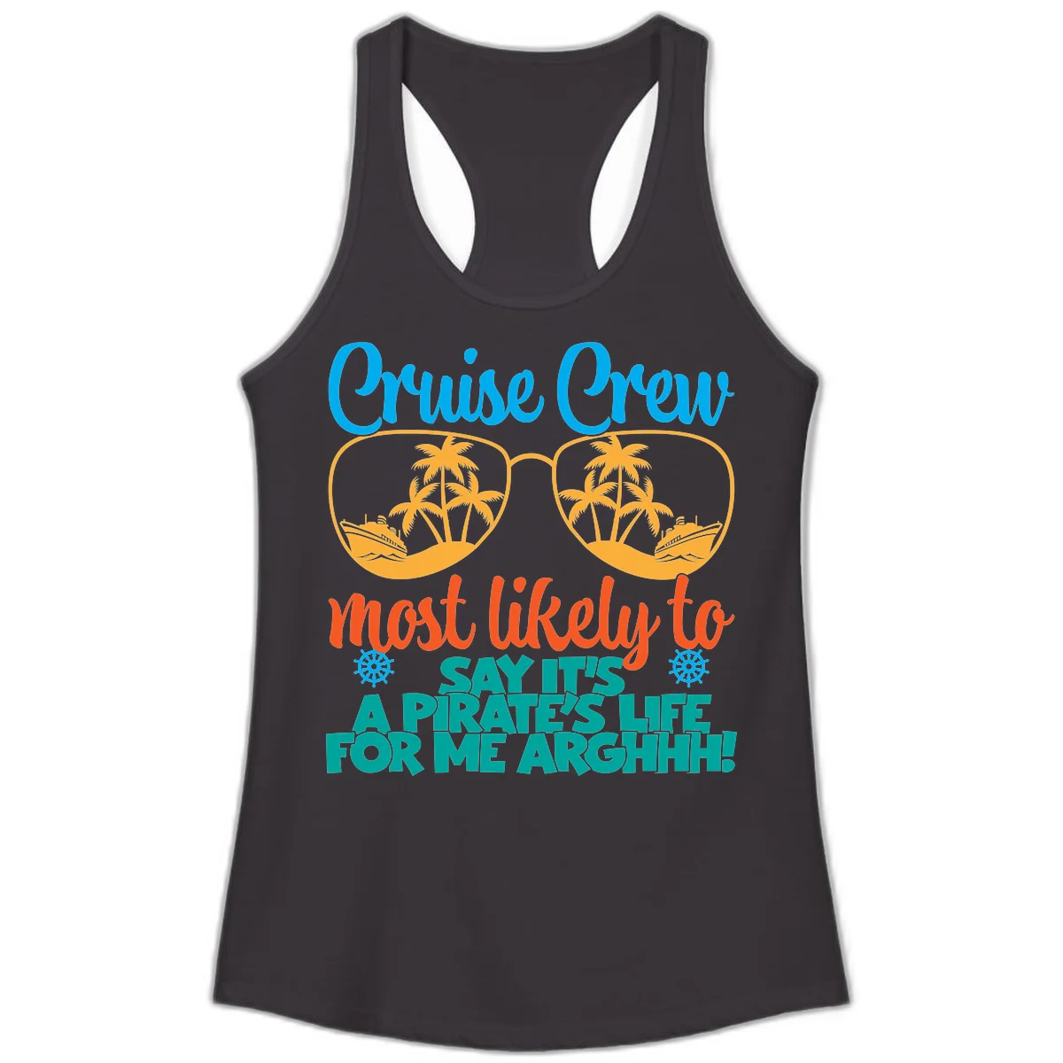 Cruise Crew Most Likely To Say Ahh Ladies Tank in Black