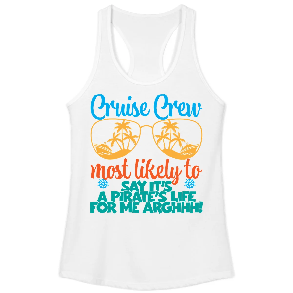 Cruise Crew Most Likely To Say Ahh Ladies Tank in White