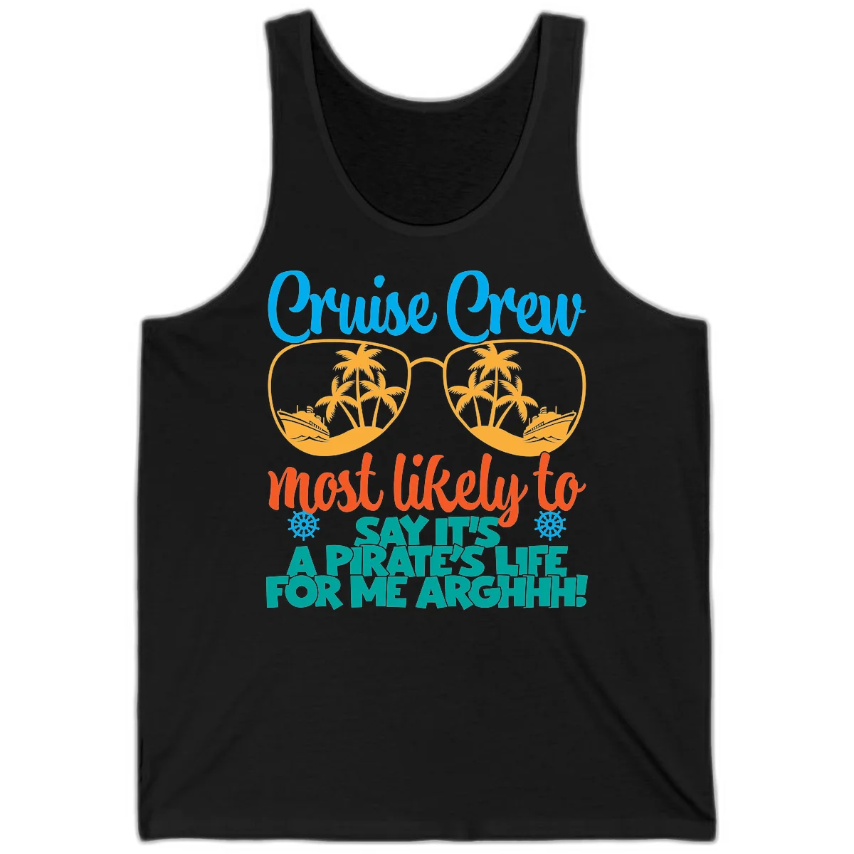 Cruise Crew Most Likely To Say Ahh Tank in Black